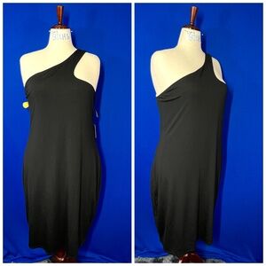 NWT🤩 |•EXPRESS•| Black Single Strap Dress